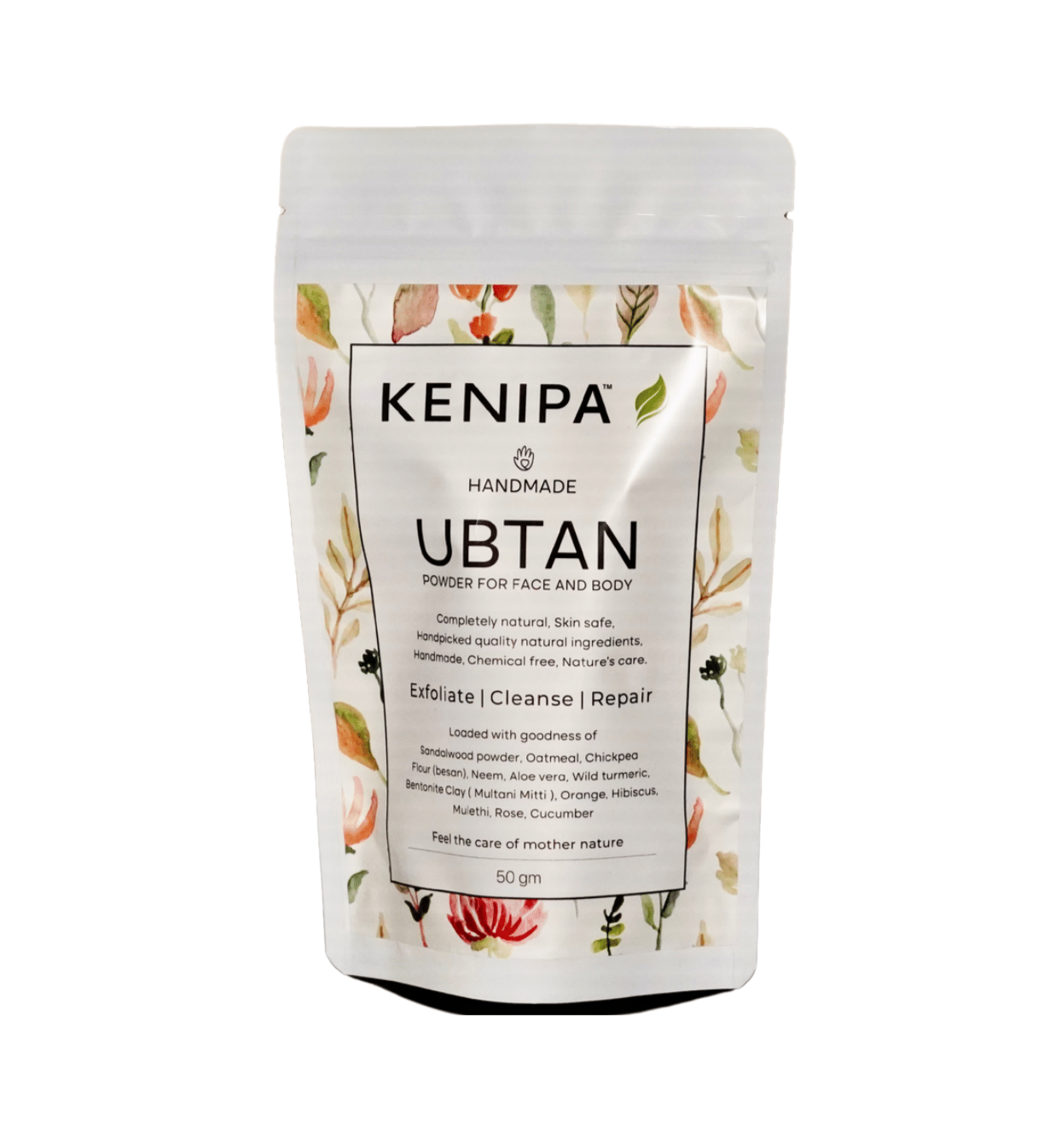 KENIPA HANDMADE UBTAN powder for face and body cleansing 50g and KENIPA Kumkumadi Toner                                                              A nourishing mist for Face & Body 100 ml together